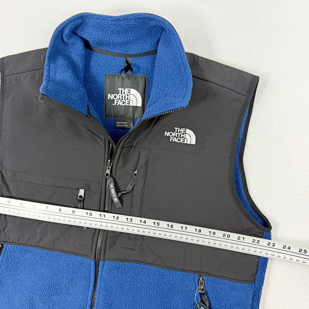 The North Face Retro Denali Vest Mens Size M Estate Blue Black NF0A88XJF1T NEW